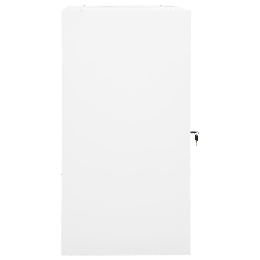 Vidaxl Sattelschrank 53x53x105 cm Stahlweiß