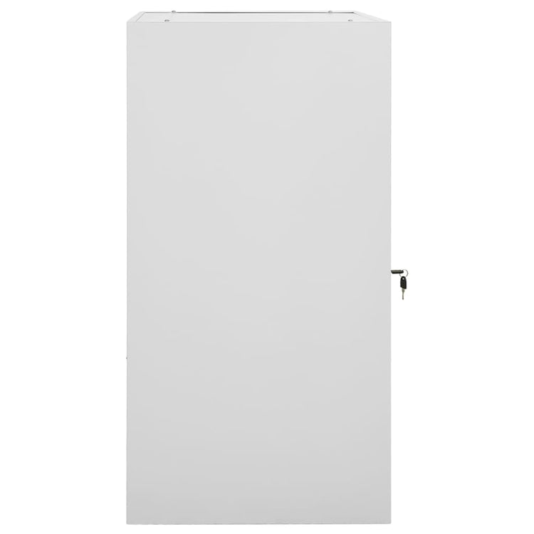 Vidaxl Sattelschrank 53x53x105 cm Stahl hellgrau