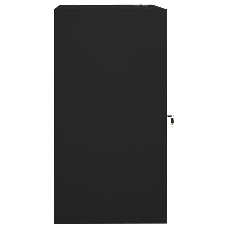 Vidaxl Sattelschrank 53x53x105 cm Stahlschwarz