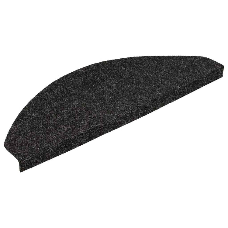 Vidaxl Treppenmatten Selbstadhäsiv 15 ST 56x17x3 cm Schwarz