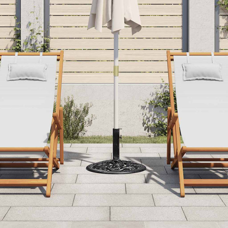 Vidaxl Parasol -Fuß 48x48x33 cm Gusseisen schwarz