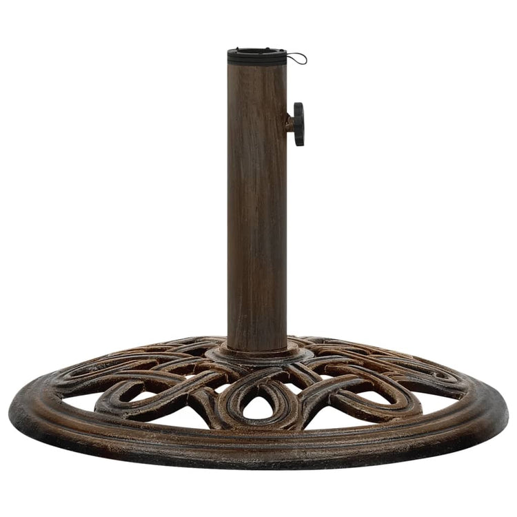 VIDAXL Parasol Fuß 40x40x32 cm Gusseisenbronze gefärbt