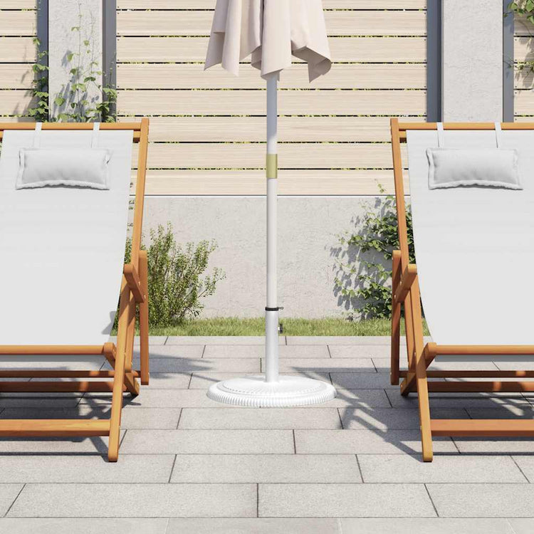 Vidaxl Parasol Fuß 45x45x30 cm Gusseisen weiß