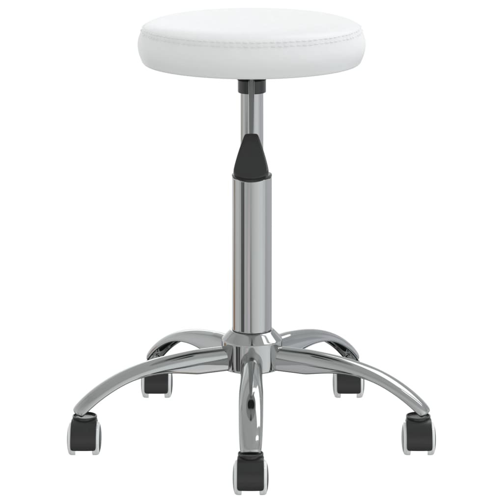 Vidaxl Massagehocker Künstliches Leder weiß