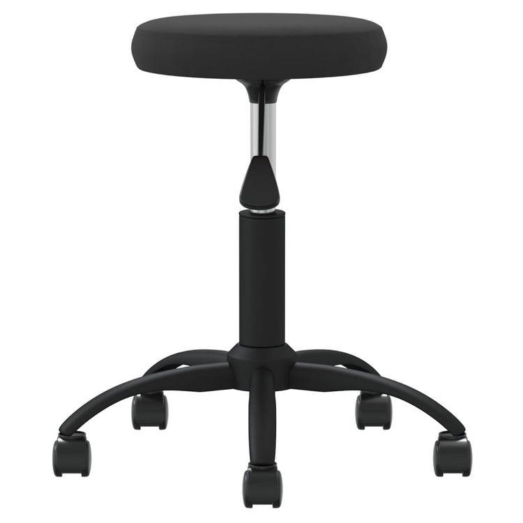 Vidaxl -Massagehocker Velvet Schwarz
