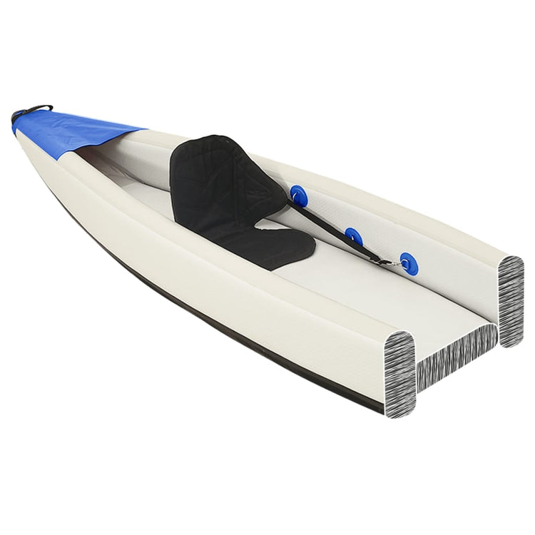 Vidaxl Kayak aufblasbar 375x72x31 cm Polyesterblau