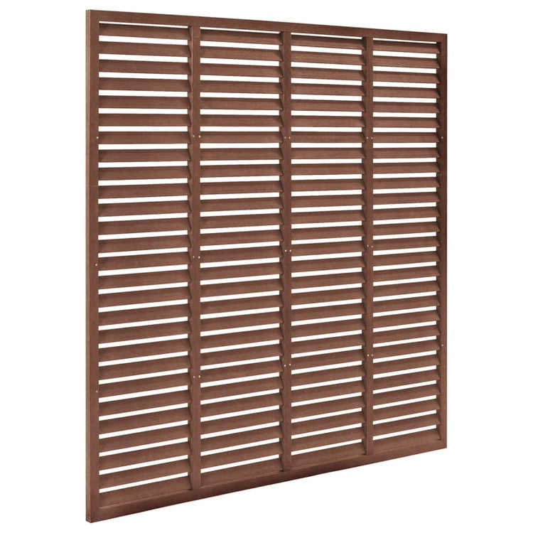 VIDAXL Louvre Schutting 180x180 cm HKC Brown