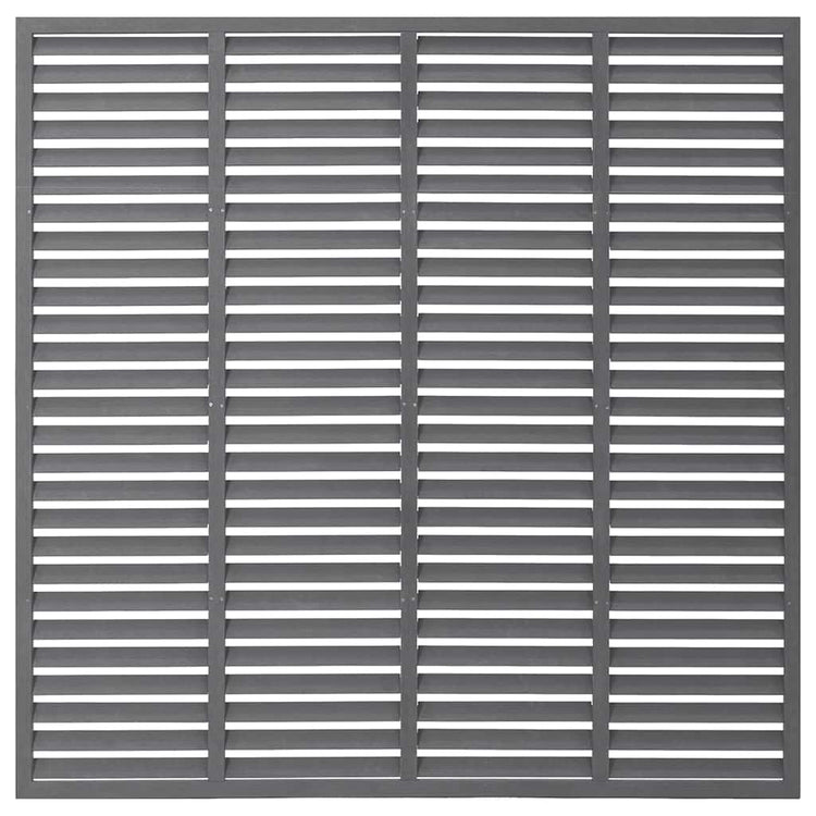 Vidaxl Lamellenhek 180x180 cm HKC Grau