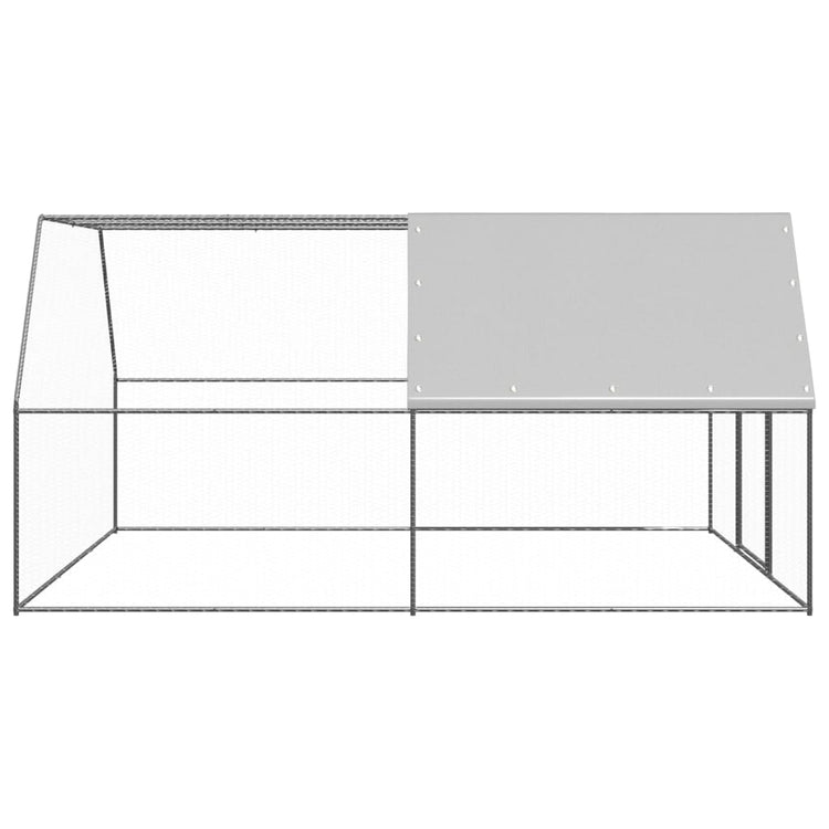 Vidaxl Chicken Coop 3x4x2 m verzinkter Stahl