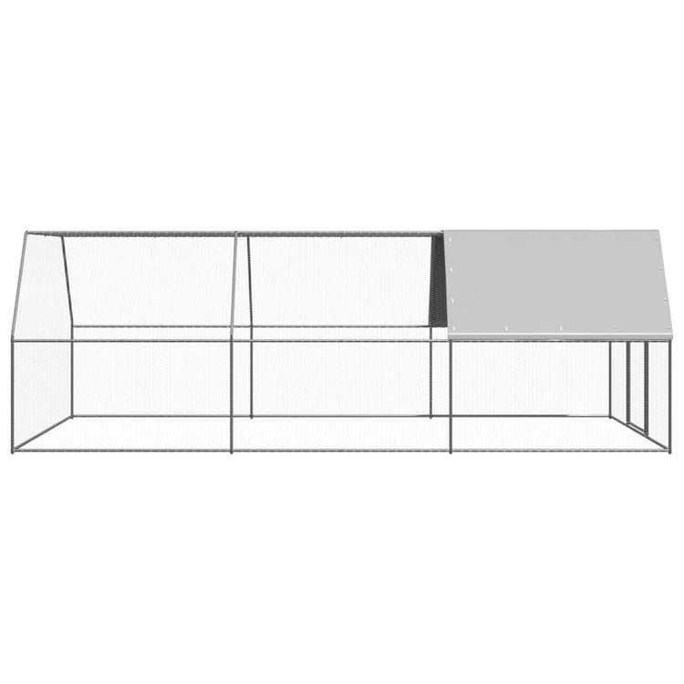 Vidaxl Chicken Coop 3x6x2 m verzinkter Stahl