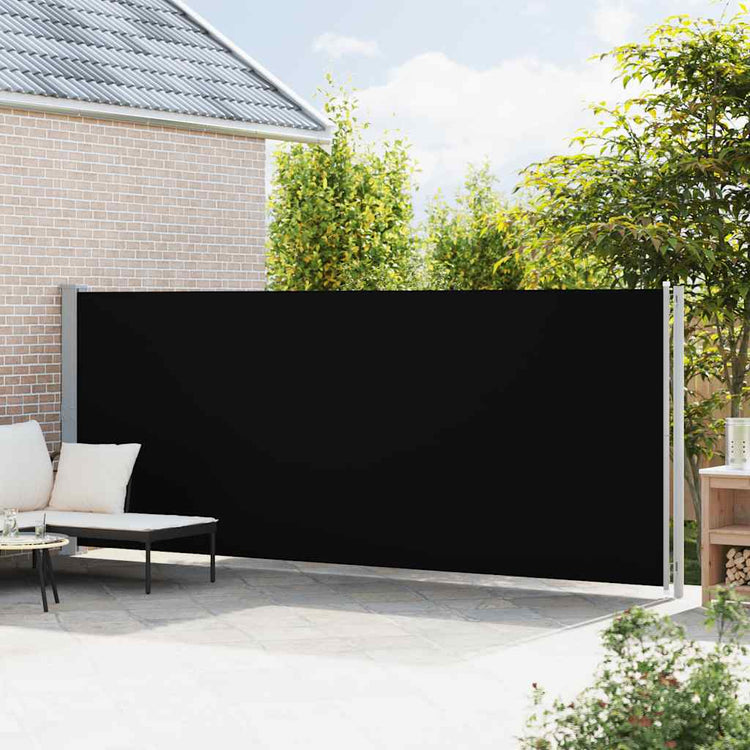 Vidaxl Garden Bildschirm ausziehbar 180 x 600 cm schwarz