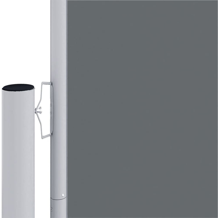 VIDAXL -Windschutzscheibe extendable 200x600 cm Anthrazit -geläutet