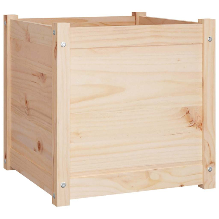 Vidaxx Pflanzgefäße 2 Stück 50x50x50 cm massives Kiefernholz