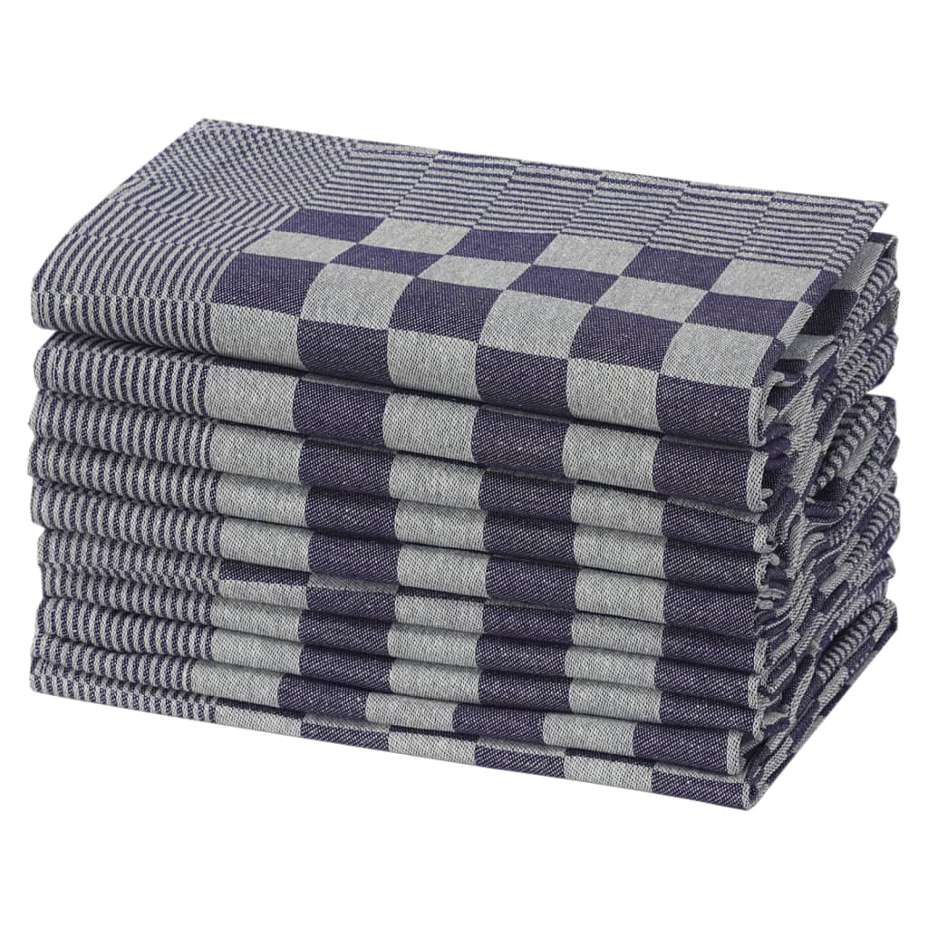 Vidaxl Küchentücher 20 St 50x70 cm Baumwollblau und Weiß