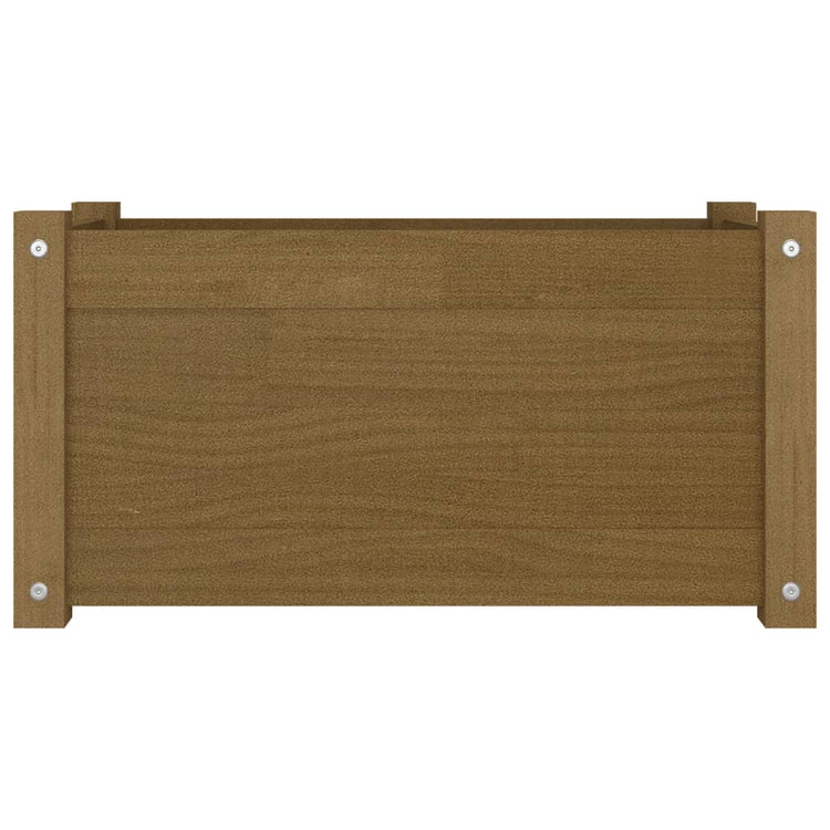 VIDAXL -Planungsbox 60x31x31 cm Festkiefer Honigbraun