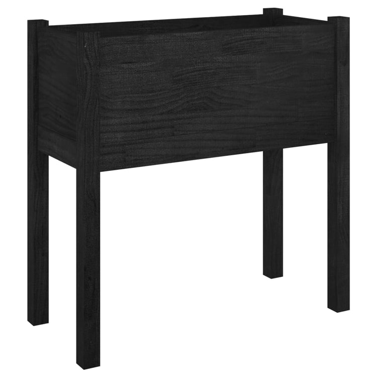VIDAXL -Pflanzer 2 ST 70x31x70 cm Festkiefer schwarz