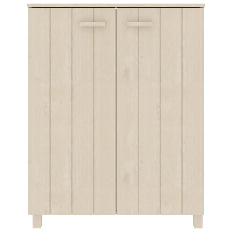 Vidaxl Schuhschrank Hamar 85x40x108 cm Festkiefer Honigbraun