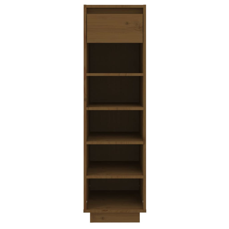 Vidaxl Schuhschrank 30x34x105 cm Festkiefer Honigbraun