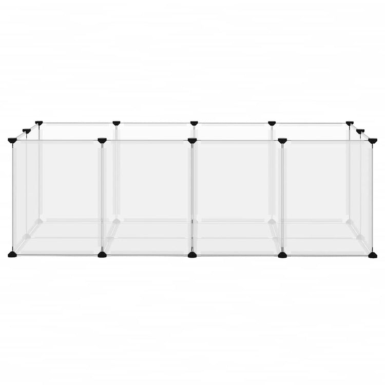 Vidaxl Animal Loft klein 144x74x46.5 cm Polypropen und Stahl transparent