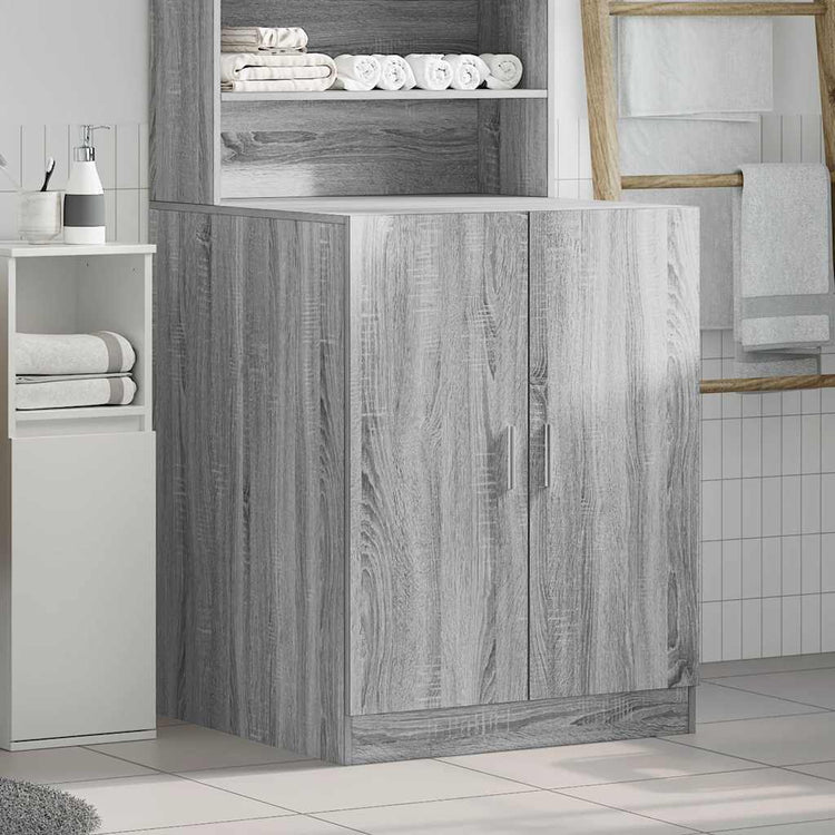 Vidaxl Waschmaschinenschrank 71x71.5x91.5 cm graue Sonoma -Eichefarbe