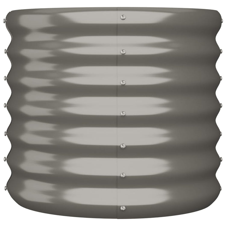 VIDAXL -Planungsbox 40x40x36 cm Pulver -Stahl grau