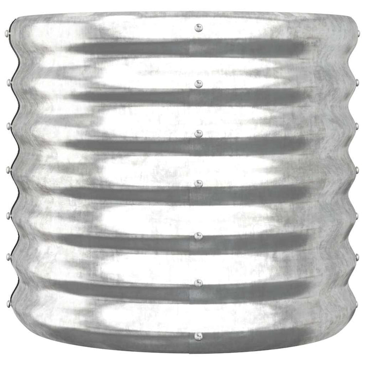 VIDAXL -Planungsbox 40x40x36 cm Pulver -Stahl Silber gefärbt