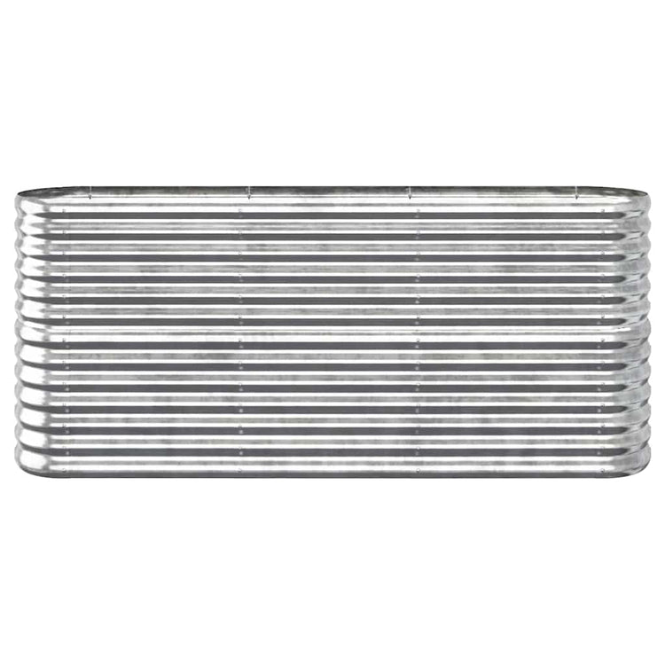 VIDAXL -Planungsbox 152x40x68 cm Pulver -bewegtes Stahl Silber gefärbt