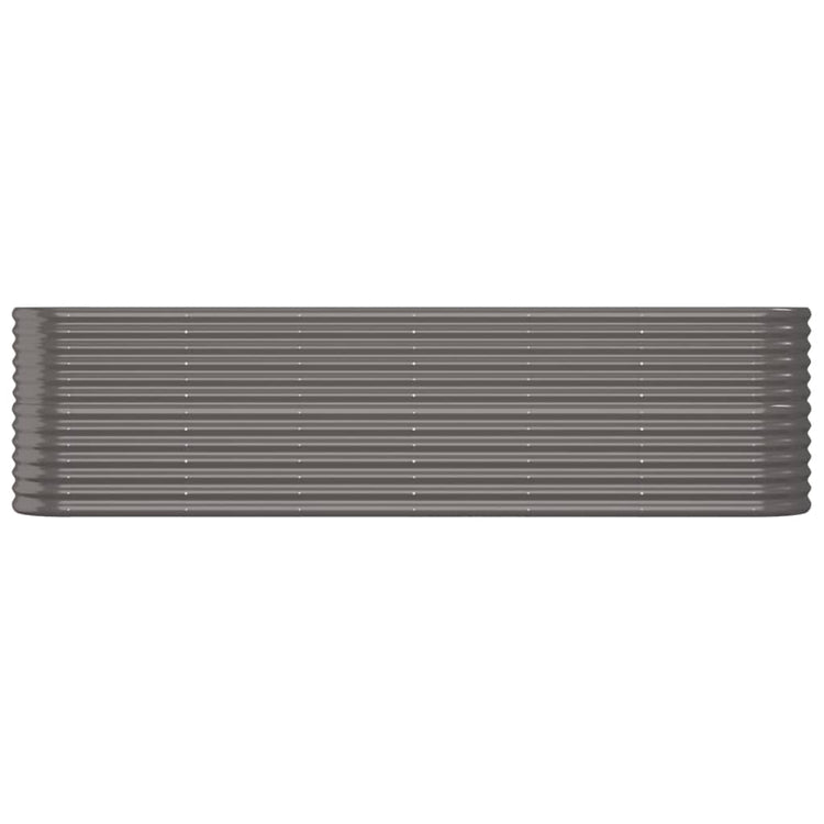 VIDAXL -Planungsbox 260x40x68 cm Pulver -bewegtes Stahl grau
