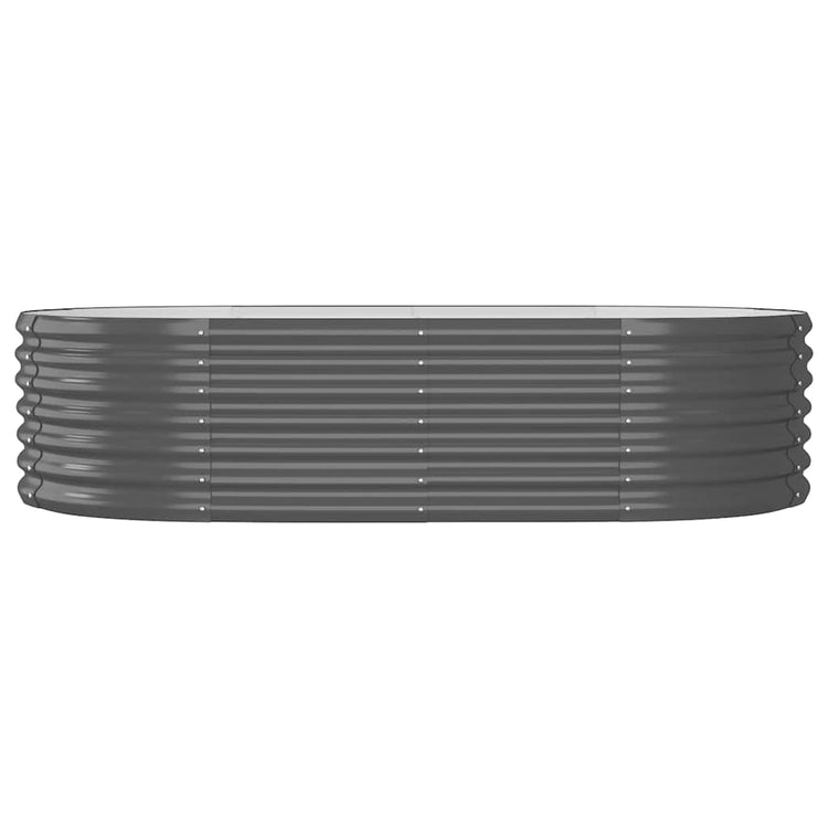 VIDAXL -Pflanzer 152x80x36 cm Pulver -beschichteter Stahl -Anthrazit -Verschärfen