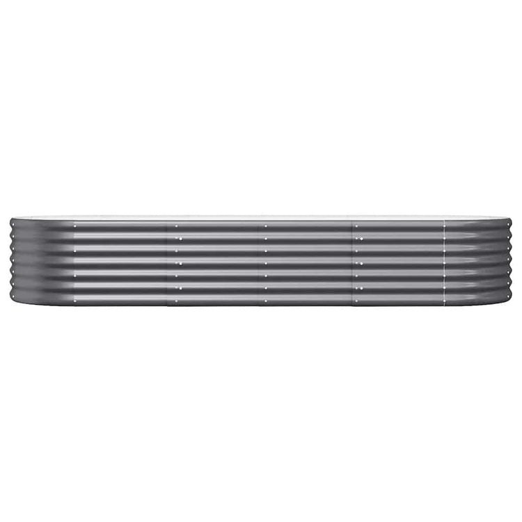 VIDAXL -Planungsbox 224x80x36 cm Pulver -beschichteter Stahl -Anthrazit -Verschärfen