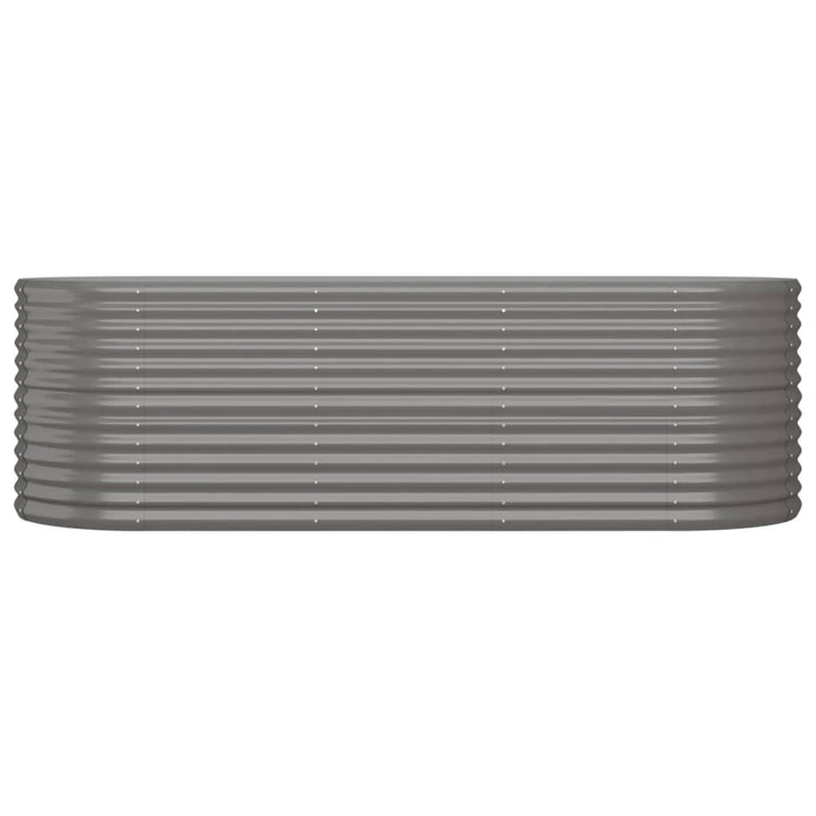 VIDAXL -Planungsbox 224x80x68 cm Pulver -Stahl grau