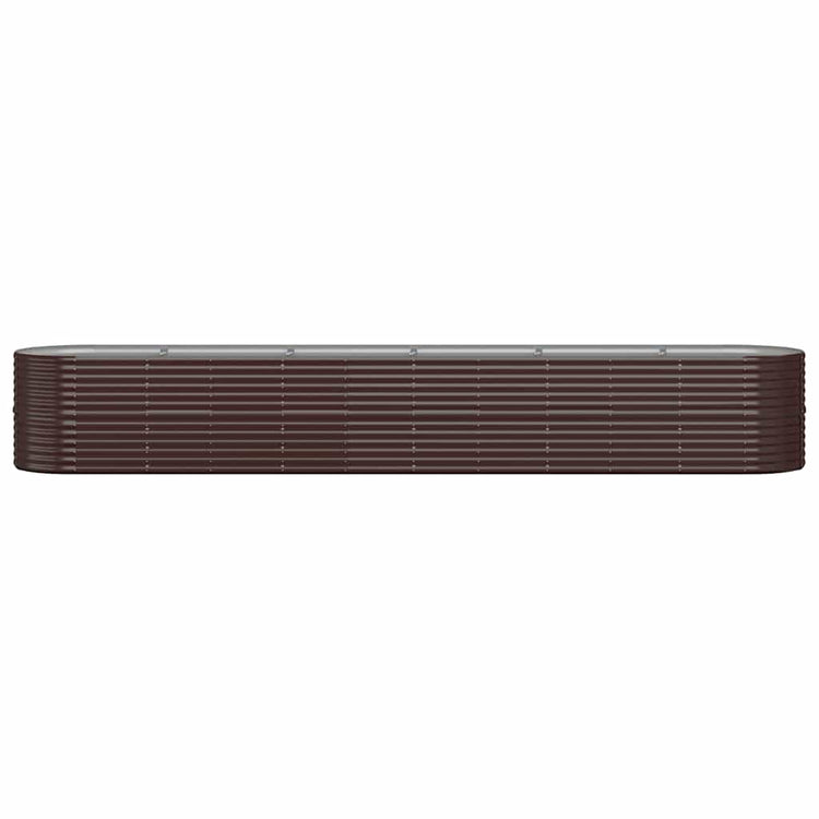 VIDAXL -Planungsbox 440x80x68 cm Pulver -Stahlbraun