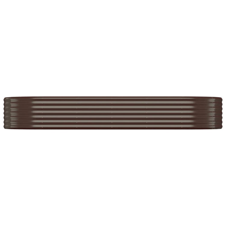 VIDAXL -Planungsbox 249x100x36 cm Pulver -Stahlbraun