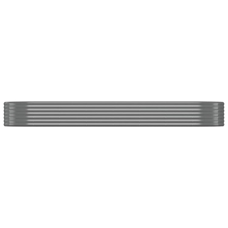 Vidaxx planter 322x100x36 cm galvanized steel gray