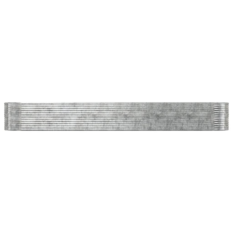 VIDAXL -Planungsbox 554x100x68 cm Pulver -Stahl Silber gefärbt