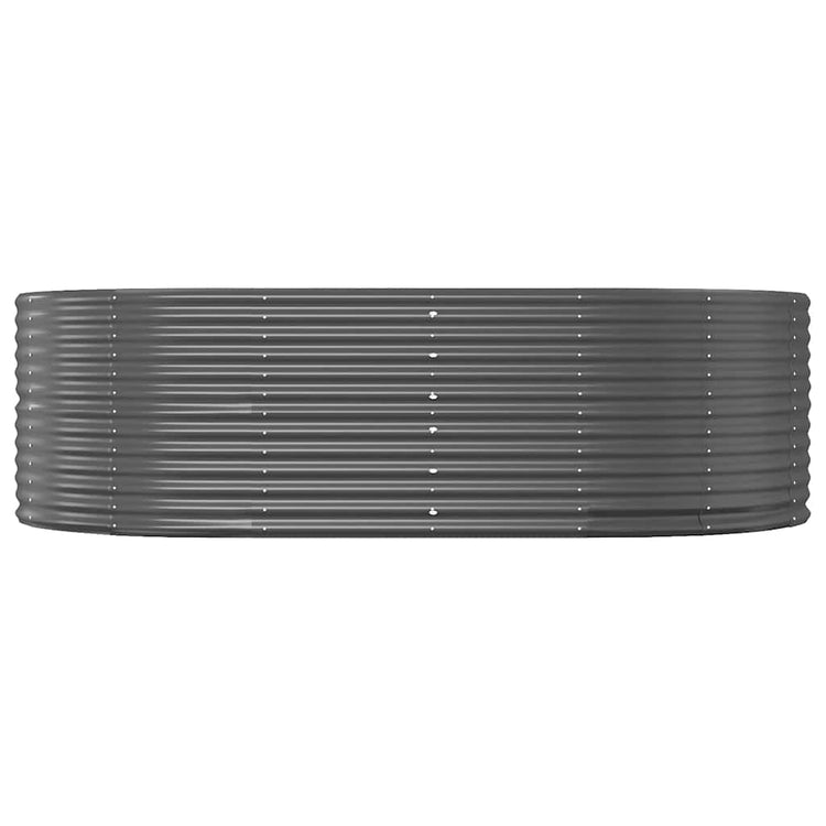 Vidaxx erhöhte Gartenbox Anthrazit 212x140x68 cm verzinkter Stahl