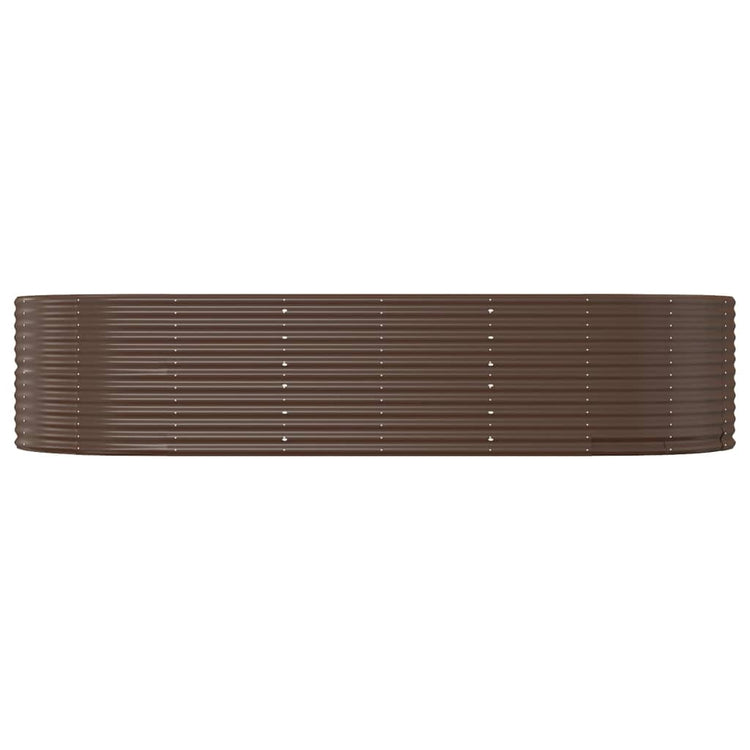 Vidaxx Pflanzgefäß 291x140x68 cm verzinkter Stahl braun