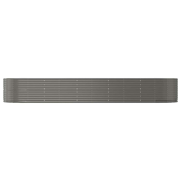 VIDAXL -Planungsbox 447x140x68 cm Pulver -beschichtetes Stahl grau