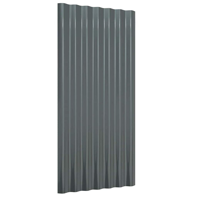 Vidaxx Dachpaneele 12 Stück 80x36 cm verzinkter Stahl Anthrazit