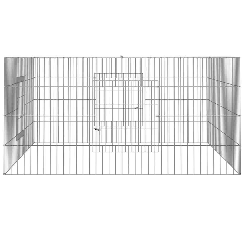 VIDAXL -Kaninchen -Käfig 110x110x55 cm verzinktes Bügeleisen