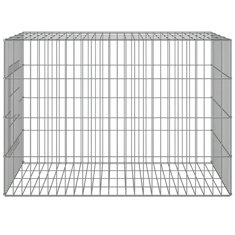 VIDAXL -Kaninchen -Käfig 78x54x54 cm verzinktes Bügeleisen