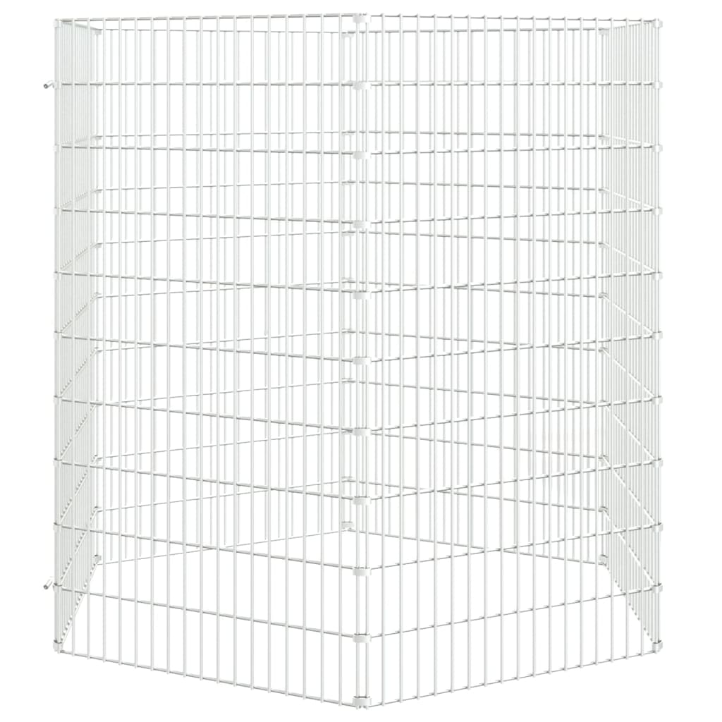 Vidaxl Tierheim 6 Panels 54x100 cm verzinktes Eisen
