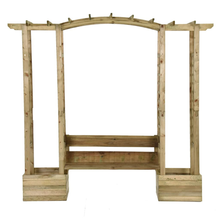 Vidaxl Pergola mit Sofa und Pflanzer imprägnierten Kiefer
