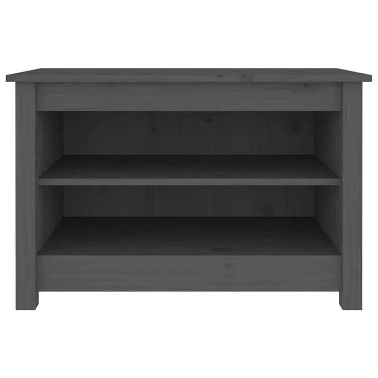 Vidaxl Schuhe Bank 70x38x45.5 cm Festkiefer Grau