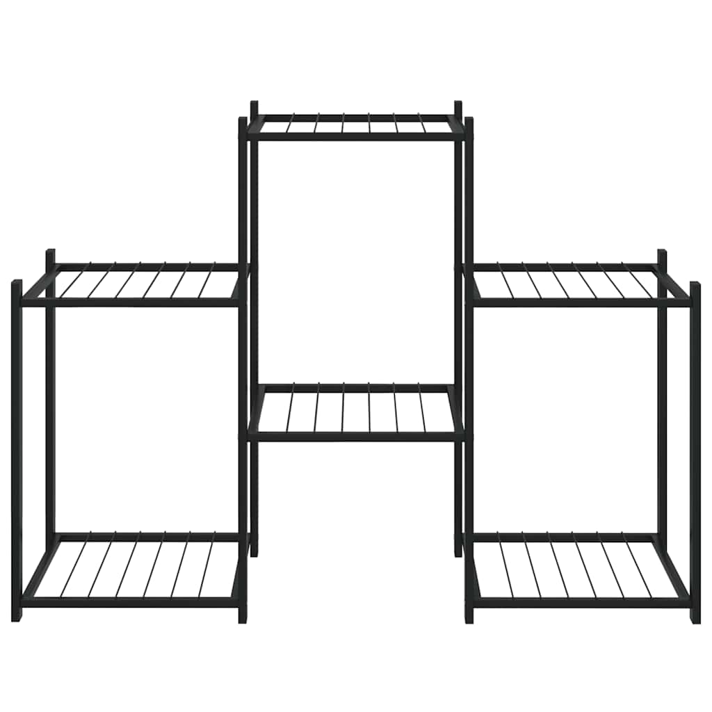 Vidaxl Blumenstandard 83x25x60 cm Eisenschwarz