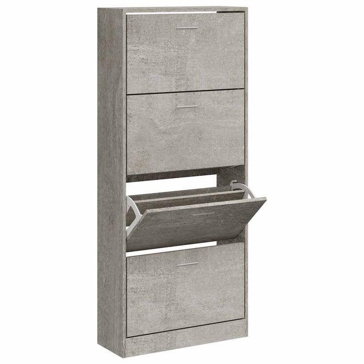 Vidaxl Schuhschrank 63x24x147 cm verarbeiteter Holzbetonpreis