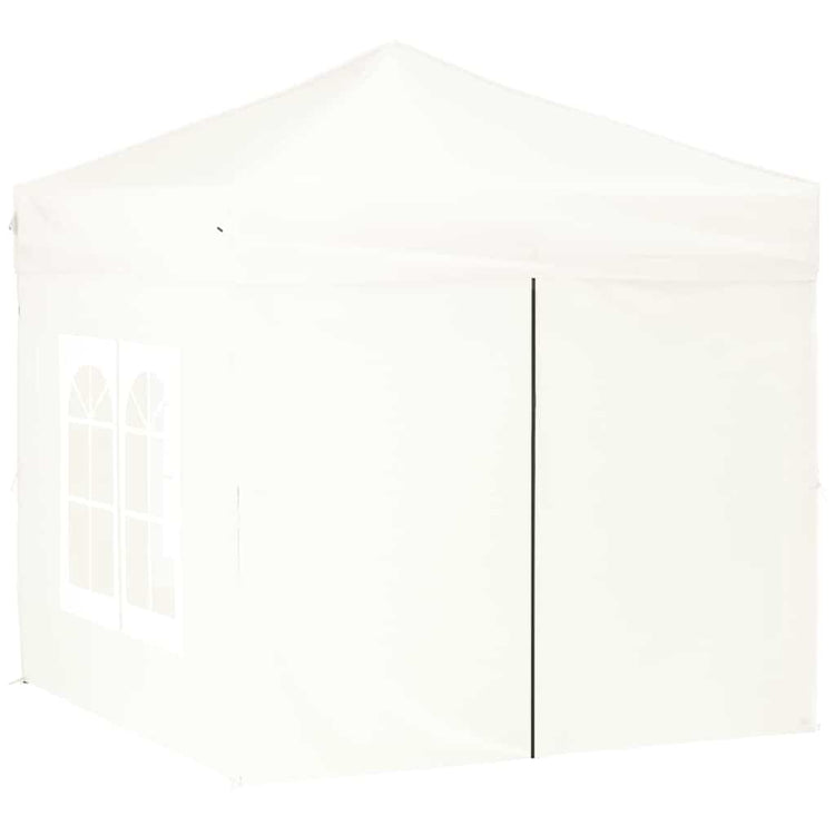 Vidaxl Partytent faltbar mit Seitenwänden 2x2 m weiß