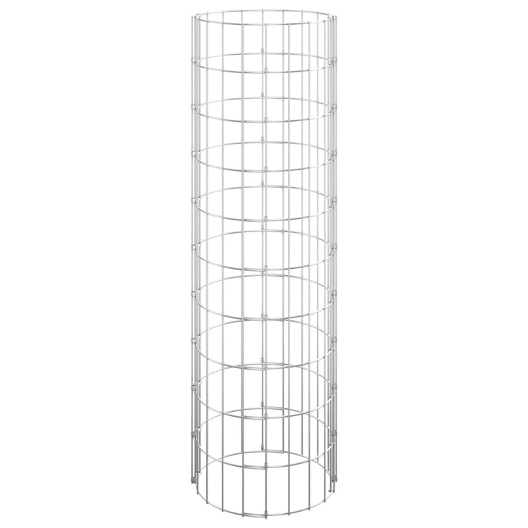 Vidaxl Gabion Pole Round Ø30x100 cm verzinkter Stahl