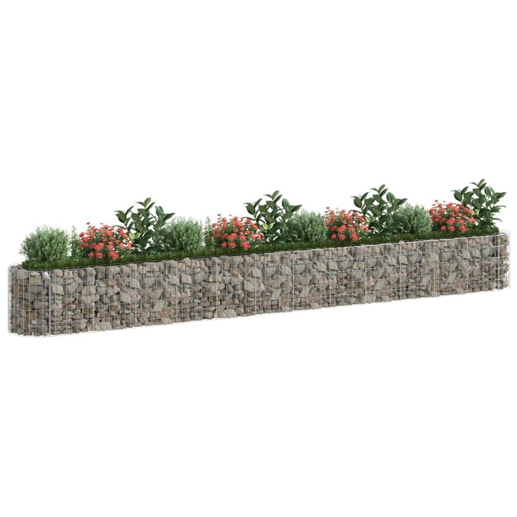 Vidaxl Gabion Pflanzer 470 x 50 x 50 cm verzinkt