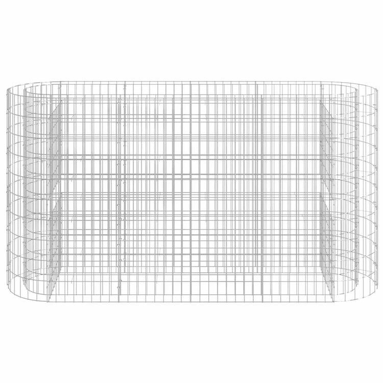 Vidaxl Gabion -Pflanzer hob 190x50x100 cm verzinktes Bügeleisen